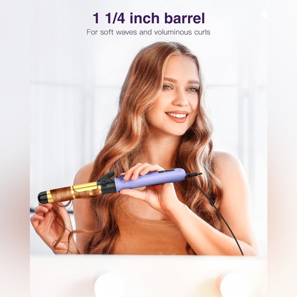 NEW Zavarea Rea Auto-Rota Rotating Curling Iron 1 1/4 Inch Upgraded Technology - Picture 4 of 4